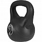 Gorilla Sports kettlebell činka, plast, černá, 12 kg