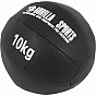 Gorilla Sports Kožený medicinbal, 10 kg, černý