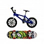 Skateboard prstový s kolem plast 10cm