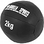 Gorilla Sports Kožený medicinbal, 2 kg, černý