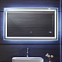 Aquamarin Koupelnové zrcadlo s LED osvětlením, 100 x 60 cm