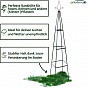 Anaterra Sada 2 kusů Konstrukce pro popínavky, 13 mm