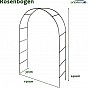 Anaterra Zahradní oblouk pro popínavé rostliny, 2 ks, 13 mm