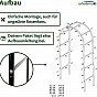 Anaterra Zahradní oblouk pro popínavé rostliny, 2 ks, 13 mm