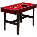 GamesPlanet® Kulečníkový stůl pool biliard 4 ft, červený