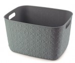 Úložný box Softex L - 19 l, zelená