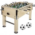 GamesPlanet® Profi fotbálek Leeds, 140 x 73 x 87 cm, světlý