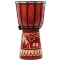 Dětský buben Djembe, slon, ručně vyráběný, 30 cm