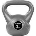 Movit Kettlebell činka, 3 kg, šedá/černá