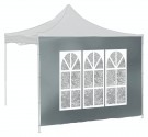 Bočnice pro párty stan WINDOW 2x3m 420D šedá WATERPROOF