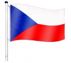 FLAGMASTER® Vlajkový stožár vč. vlajky ČR, 650 cm