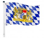 FLAGMASTER® Vlajkový stožár vč. vlajky Bavorsko, 650 cm