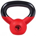 Gorilla Sports kettlebell činka, pogumovaný povrch, 3 kg